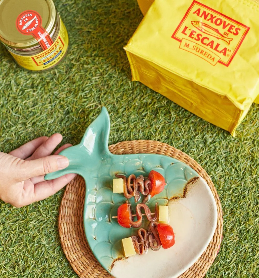 Sessió de fotografies per a xarxes socials de Anxoves de l'Escala