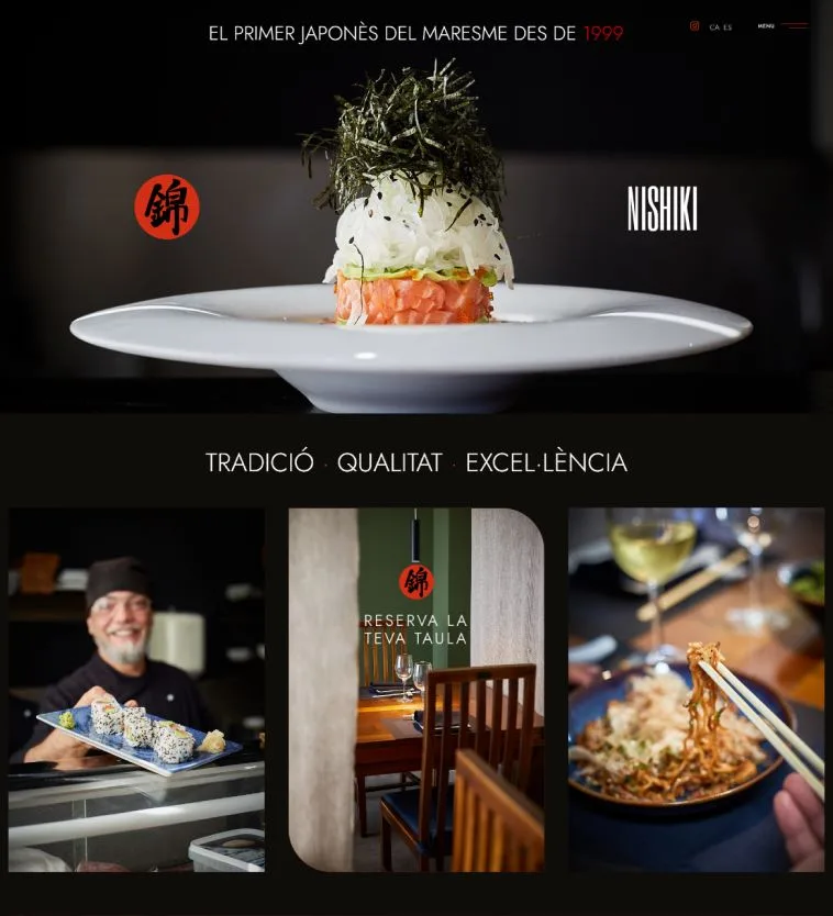 Sitio web Nishiki Mataró
