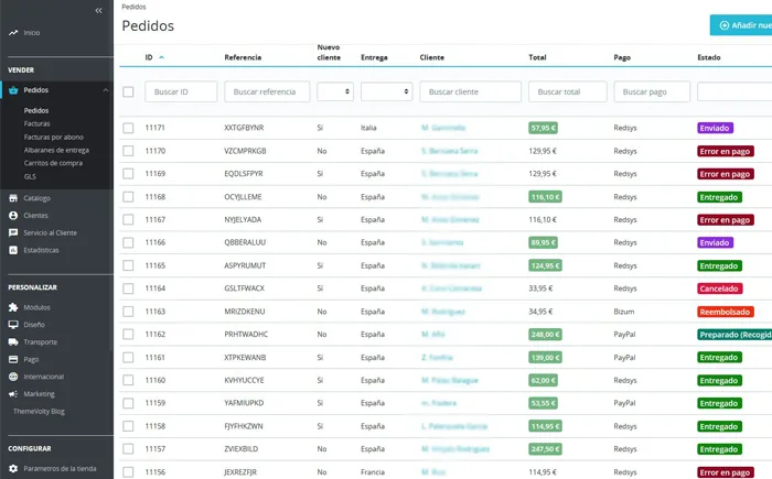 Servicio de ecommerce con Prestashop en Mataró